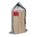 Kubb Wikingerspiel Braun - Rot - Holzwerkstoff - 5 x 5 x 30 cm