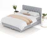 Boxspringbett Otus Grau - Breite: 160 cm