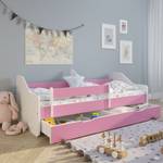 Kinderbett Dakota mit Schublade Pink - Tiefe: 160 cm