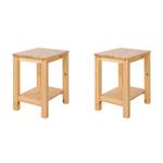 2271 Holzhocker Set 2er