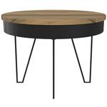 Table basse Kiara Noir - Bois massif - 70 x 45 x 70 cm