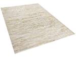 Teppich TOKUL Beige - Gold - Echtleder - 230 x 160 x 160 cm