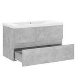 Meuble lavabo avec bassin 3007833-3 Gris minéral - Largeur : 80 cm