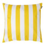 Liegestuhl Stripe Outdoor Kissen Gelb - Kunststoff - 43 x 11 x 11 cm