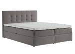 Boxspringbett TREZO 2 140 LS98 Grau Grau - Holzwerkstoff - 146 x 104 x 206 cm