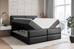 Boxspringbett GRATUN-Z Hochglanz Schwarz - Breite: 180 cm - H3