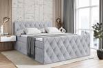 Boxspringbett AMAY KING Grau - Breite: 200 cm