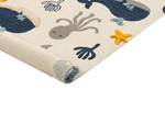 Tapis enfant PORSEA Beige - Bleu - Gris - Fibres naturelles - 80 x 1 x 150 cm