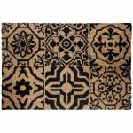 Tapis de porte en noix de coco LISBONNE Marron - Fibres naturelles - 40 x 2 x 60 cm