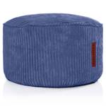 Tabouret pouf "Cord" 45x25cm Bleu - Textile - 45 x 25 x 45 cm