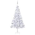 Arbre de noël artificiel Gris - Blanc - 120 x 240 x 120 cm