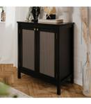 Sideboard Krakow Schwarz - Holzwerkstoff - 40 x 90 x 80 cm