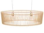 Lampe suspension CHARI Marron - Argenté - Bois manufacturé - 80 x 124 x 80 cm