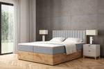 Boxspringbett LOLLY3 Hellgrau - Breite: 169 cm - H4