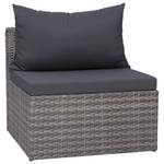 Garten-Sofagarnitur (7-teilig) 44158 Grau - Kunststoff - Polyrattan - 72 x 63 x 72 cm