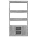 Highboard DE9586 Grau - Holzwerkstoff - 33 x 180 x 92 cm