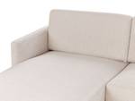 Ecksofa BREDA Beige - Schwarz - Creme