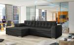 Ecksofa FORTI Schwarz - Ecke davorstehend links