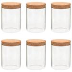 Pot de stockage en verre(lot de 6) 50839 Verre - 1 x 1 x 1 cm