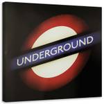 Leinwandbild London Underground Zeichen