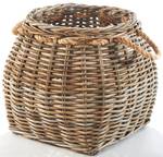 Aufbewahrungskorb KUBUGRAYGRIP Grau - Rattan - 45 x 40 x 45 cm