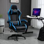 Gaming Stuhl Bürostuhl 921-618V01BK Blau - Textil - 65 x 129 x 65 cm