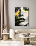 Tableau VISAGE De Femme Portrait Glamour 70 x 100 x 100 cm