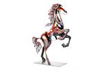 Sculpture moderne Stallion of Fire Noir - Métal - 64 x 52 x 16 cm