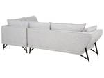 Ecksofa ELGA Schwarz - Grau - Naturfaser - 265 x 80 x 220 cm