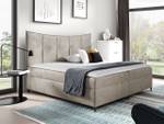 Boxspringbett Bergamo Beige - Breite: 185 cm