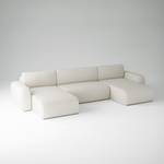 Ecksofa Eckcouch Sassari U Creme