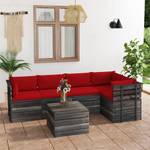 Gartensitzgruppe K5429(6-tlg) Rot - Massivholz - 72 x 65 x 60 cm