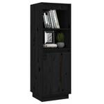 Highboard DE9243 Schwarz - Massivholz - 34 x 110 x 37 cm