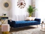 3-Sitzer Sofa SELNES Blau - Textil - 212 x 85 x 84 cm