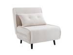 Fauteuil convertible URIBIA Blanc - Textile - 91 x 81 x 77 cm