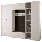 Garderobe Inova 2 Z11 Schwarz - Braun - Weiß - Schwarz