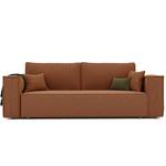 Sofa Bali Orange - Holzwerkstoff - 255 x 59 x 105 cm