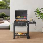 Grillwagen Arnad Schwarz - Metall - 114 x 105 x 48 cm