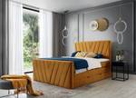 Boxspringbett  Twister Orange - Breite: 160 cm