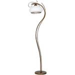 Lampe sur pied BASIA Verre - Métal - 45 x 176 x 33 cm