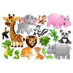 Tiere des Dschungels 60 x 40 cm