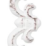 Panneau à clés vintage blanc Blanc - Métal - 33 x 5 x 13 cm