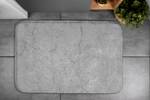 Badteppich Grauer Beton Grau - Textil - 90 x 60 x 90 cm