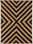 Tapis de jute Britt Noir - Fibres naturelles - 80 x 1 x 150 cm