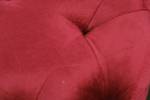 Hocker MIO Polsterhocker Pouf velvet Rot - Textil - 40 x 40 x 40 cm