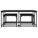 Couchtische 5er Set D475 Schwarz