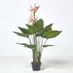 Kunstpflanze Strelitzia Reginae Orange - Kunststoff - 18 x 120 x 120 cm