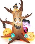 Aufblasbarer Halloween-Baum Braun - Textil - 190 x 180 x 170 cm