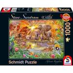 Puzzle Afrikanische Tierwelt Papier - 28 x 6 x 38 cm