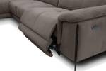 5-Sitzer Ecksofa Matera mit Relax Taupe - Ecke davorstehend links